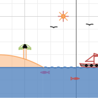 Sailing to the island | Desmos